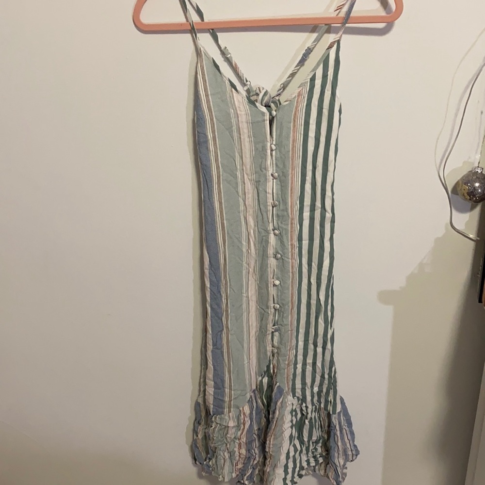 Striped summer maxi dress